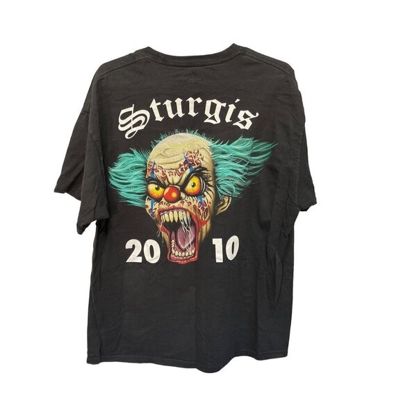 Sturgis 2010 Crazy Clown Biker Rally South Dakota T Shirt Size XL - Picture 4 of 4